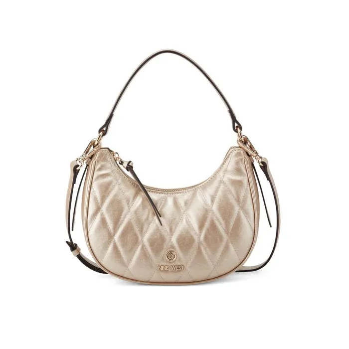 Gibson Mini Hobo Crossbody Gold WomenMen Nine West Crossbody