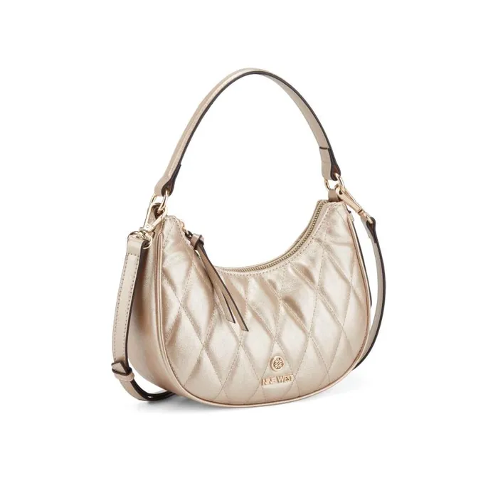 Gibson Mini Hobo Crossbody Gold WomenMen Nine West Crossbody