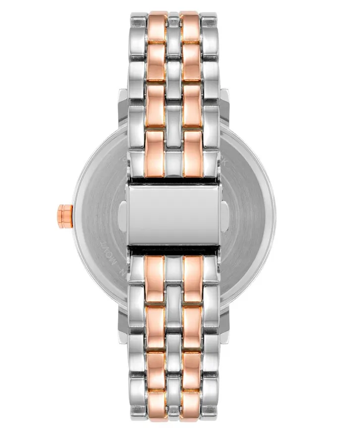 Glitter Accented Dial Watch Silverrose Gold WomenMen Nine West Watches