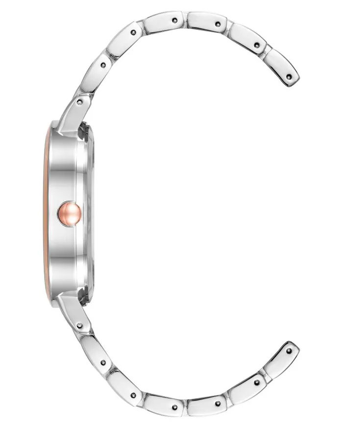 Glitter Accented Dial Watch Silverrose Gold WomenMen Nine West Watches