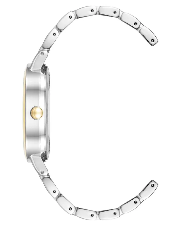 Glitter Accented Dial Watch Twotone WomenMen Nine West Watches