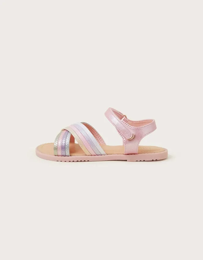 Glitter Rainbow Sandals Multi Children Monsoon Girls039 Shoes and Sandals