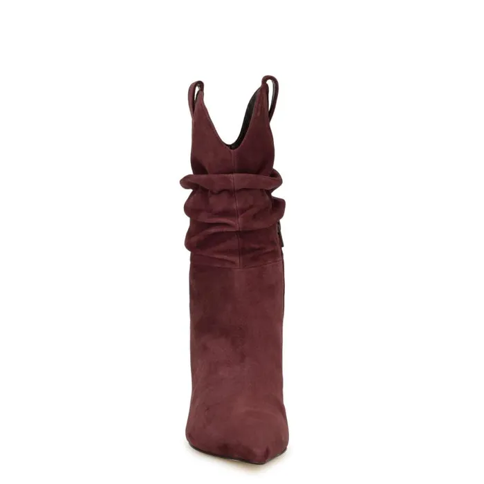 Gonda Dress Booties Dark Red Women Nine West Boots and Booties