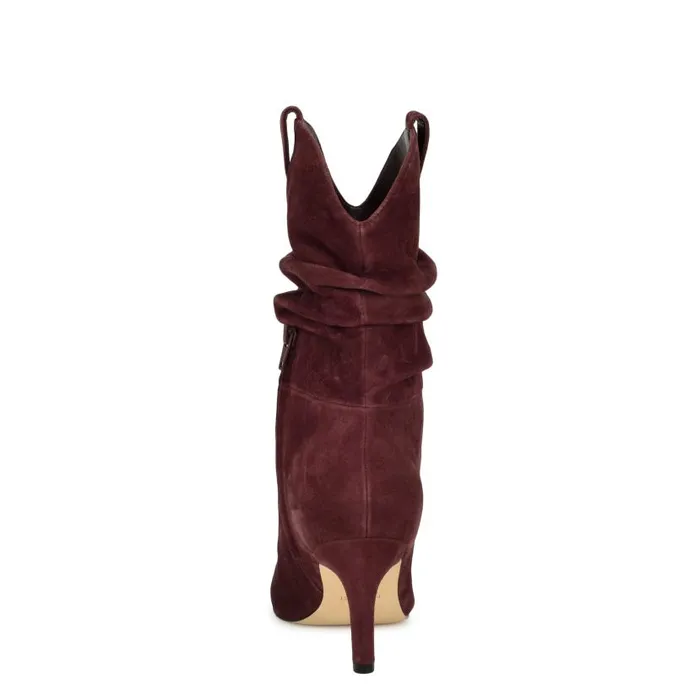 Gonda Dress Booties Dark Red Women Nine West Boots and Booties