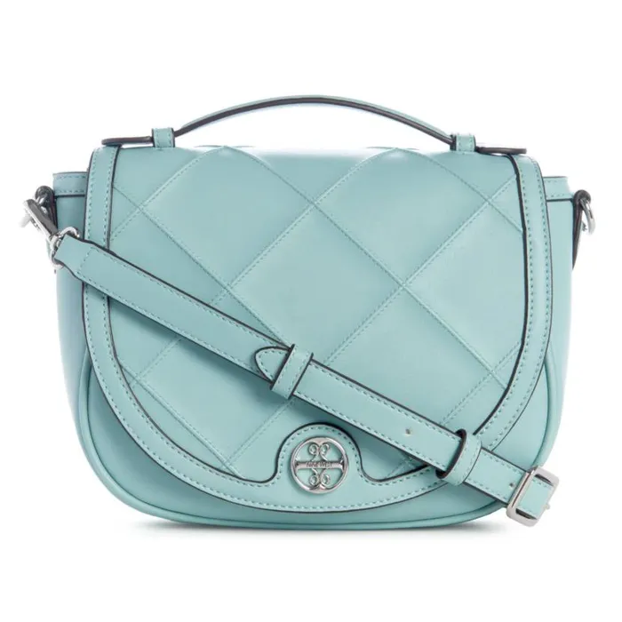 Graysen Flap Saddle Bag Pale Aqua WomenMen Nine West Crossbody