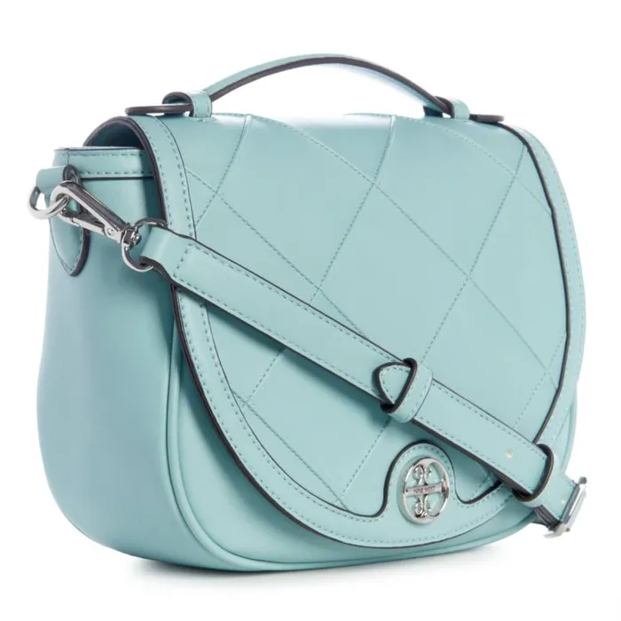 Graysen Flap Saddle Bag Pale Aqua WomenMen Nine West Crossbody