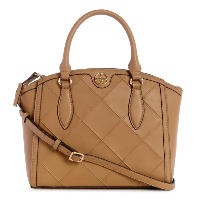 Graysen Jet Set Satchel Camel WomenMen Nine West Satchels and Shoulder Bags