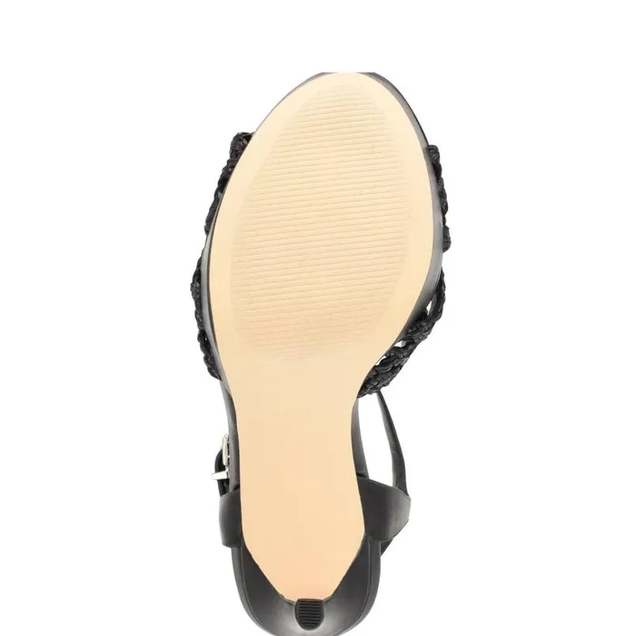 Grecia Platform Sandals Black Women Nine West Sandals