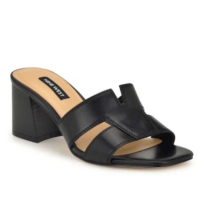 Griselda Block Heel Sandals Black Women Nine West Heels