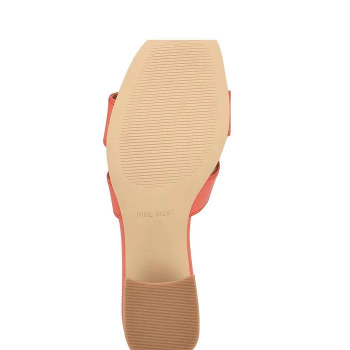 Griselda Block Heel Sandals Orange Women Nine West Sandals