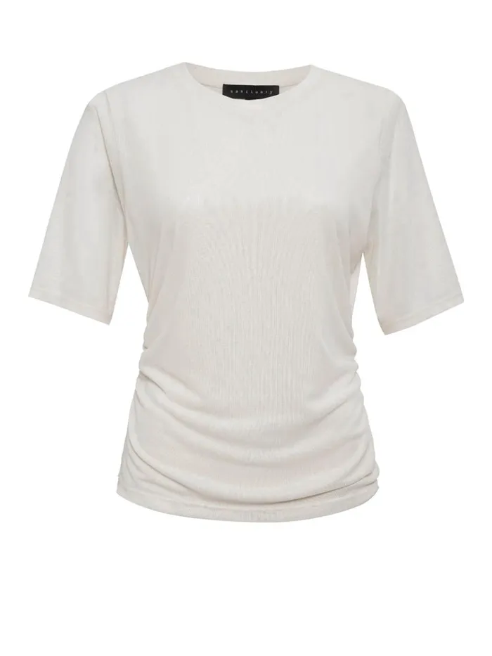 Half Sleeve Perfect Mesh Tee Birch Inclusive Collection Women Sanctuary Clothing Tees and Tops Half Sleeve Perfect Mesh Tee Birch Inclusive Collection Women Sanctuary Clothing Tees and Tops