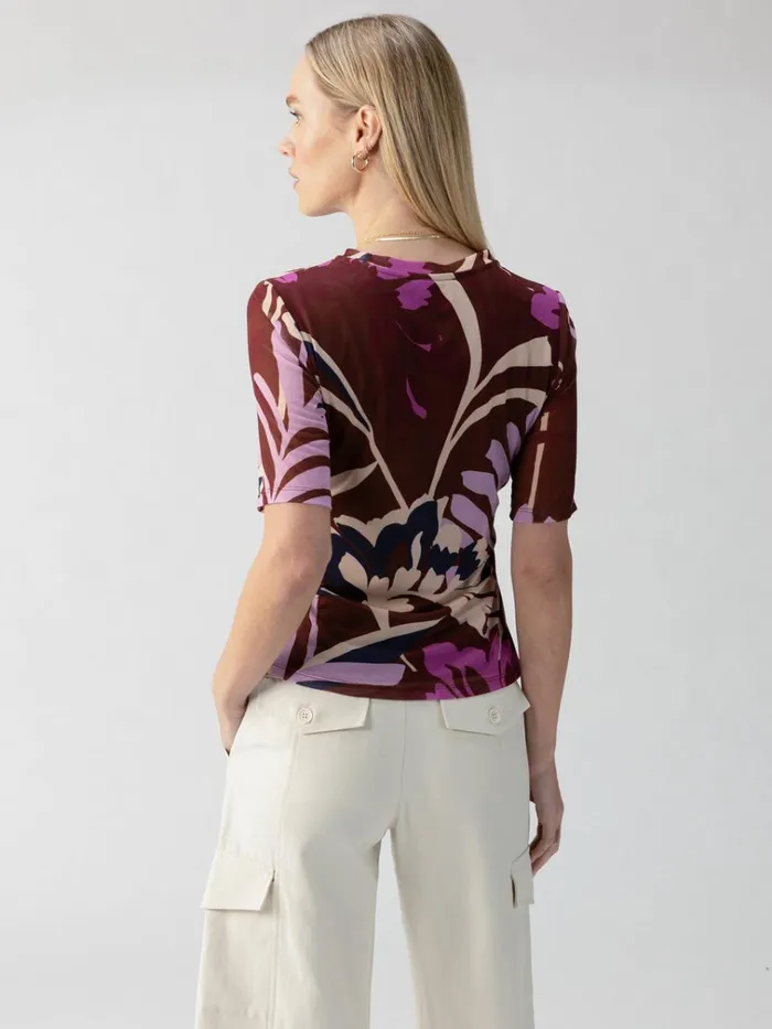 Half Sleeve Perfect Mesh Tee South Palm Rich Clay Women Sanctuary Clothing Tees and Tops Half Sleeve Perfect Mesh Tee South Palm Rich Clay Women Sanctuary Clothing Tees and Tops