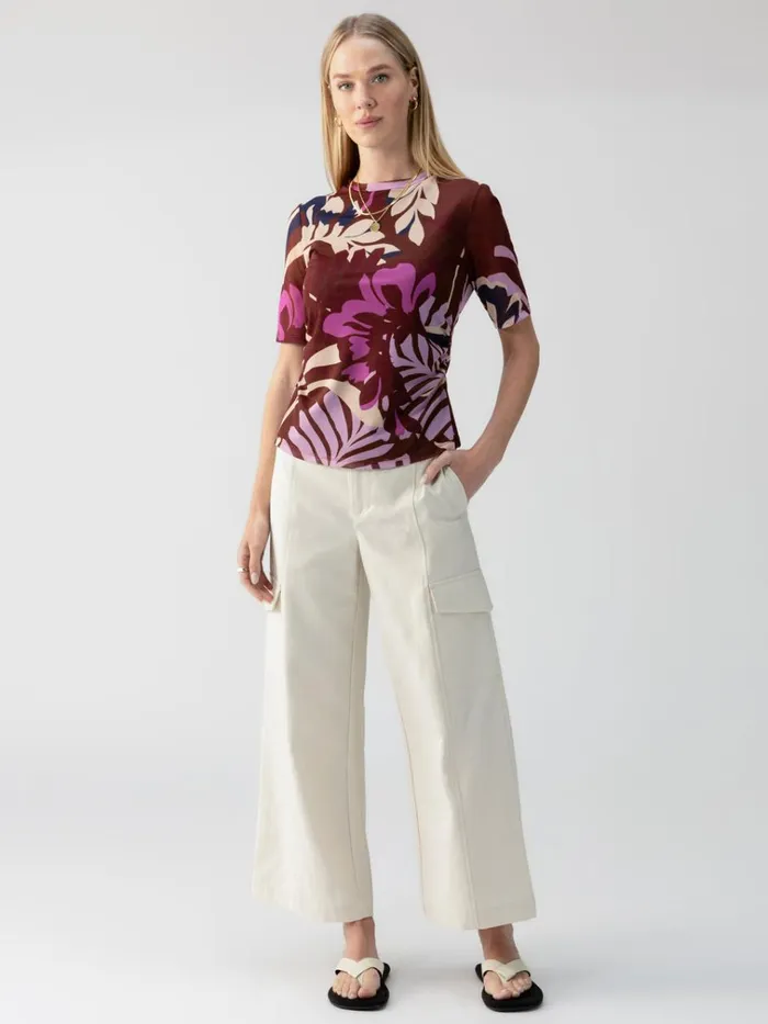 Half Sleeve Perfect Mesh Tee South Palm Rich Clay Women Sanctuary Clothing Tees and Tops Half Sleeve Perfect Mesh Tee South Palm Rich Clay Women Sanctuary Clothing Tees and Tops