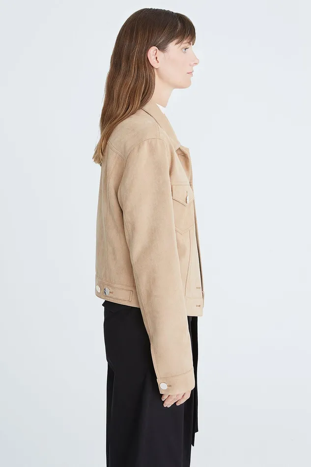 Halston Adson Ultra Suede Jacket Stone Women Jackets And Blazers Halston Adson Ultra Suede Jacket Stone Women Jackets And Blazers