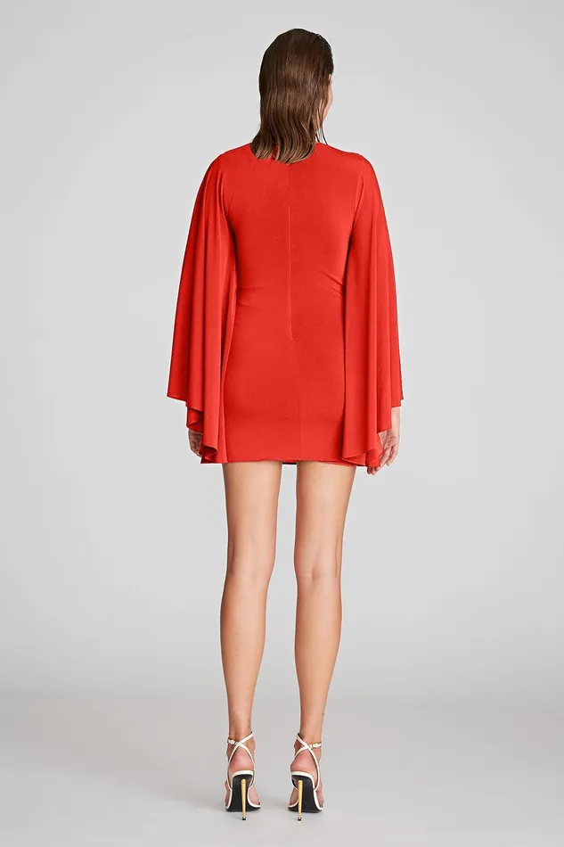 Halston Carolina Dress In Jersey Halston Red Women Cocktail Dresses Halston Carolina Dress In Jersey Halston Red Women Cocktail Dresses