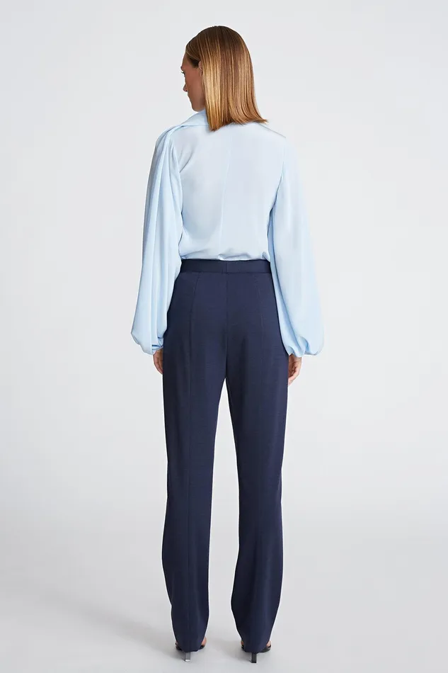 Halston Collins Pant In Knit Suiting Midnight Women Bottoms Halston Collins Pant In Knit Suiting Midnight Women Bottoms