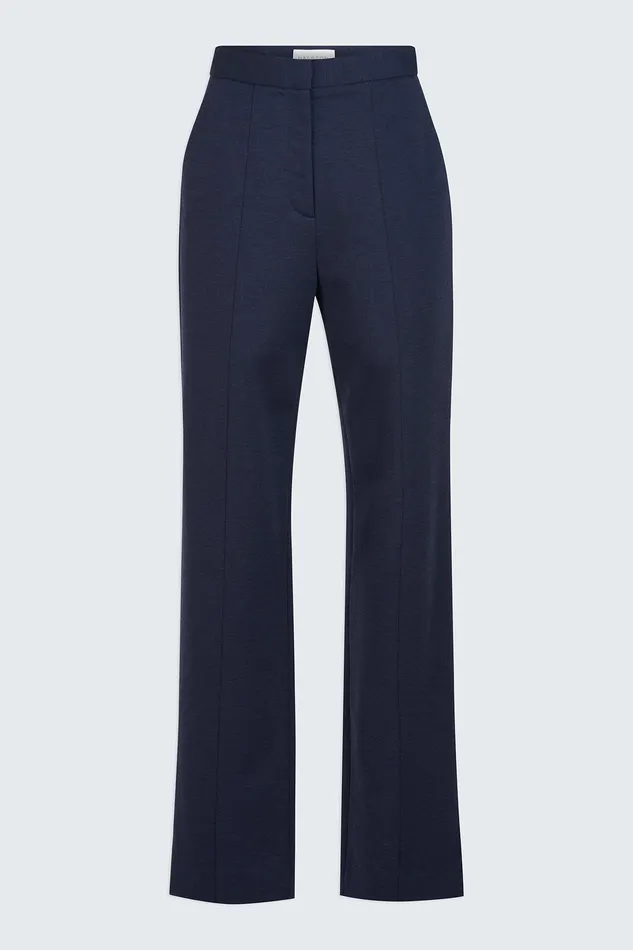 Halston Collins Pant In Knit Suiting Midnight Women Bottoms Halston Collins Pant In Knit Suiting Midnight Women Bottoms