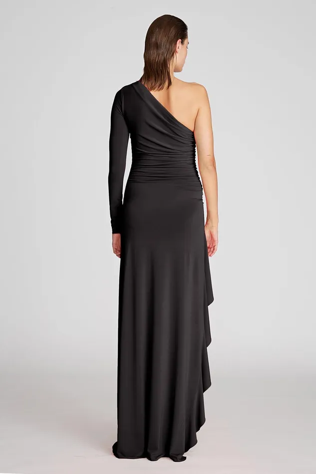 Halston Giana Gown In Jersey Black Women Black Dresses Halston Giana Gown In Jersey Black Women Black Dresses
