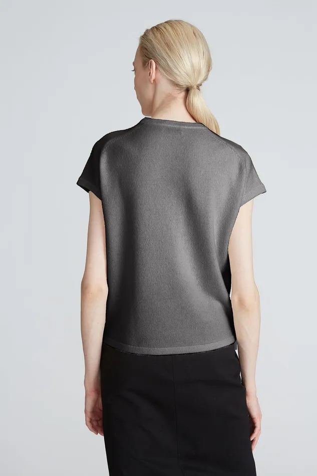 Halston Greta Crew Sweater Flannel Women Knitwear Halston Greta Crew Sweater Flannel Women Knitwear