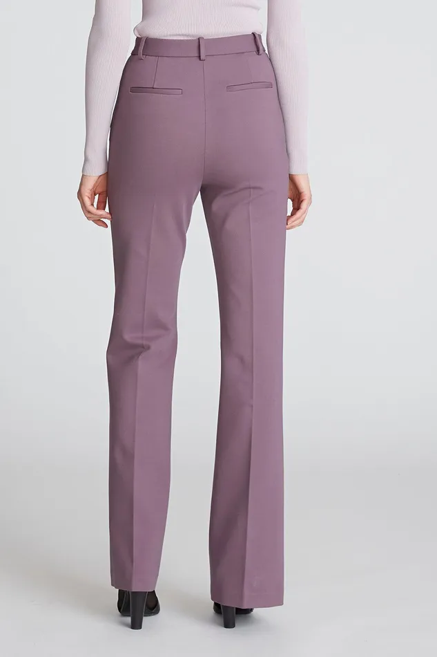 Halston Kimia Trouser In Milano Jersey PLUM Women Bottoms Halston Kimia Trouser In Milano Jersey PLUM Women Bottoms