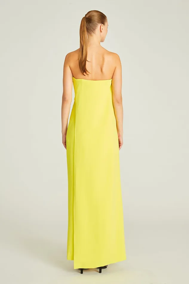 Halston Lil Crepe Jumpsuit Citron Women Jumpsuits Halston Lil Crepe Jumpsuit Citron Women Jumpsuits