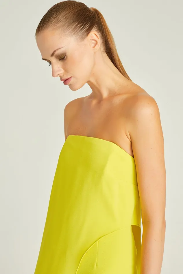 Halston Lil Crepe Jumpsuit Citron Women Jumpsuits Halston Lil Crepe Jumpsuit Citron Women Jumpsuits