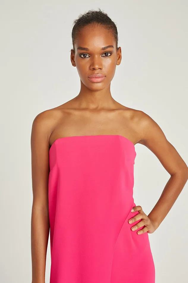 Halston Lil Crepe Jumpsuit Fuchsia Women Jumpsuits Halston Lil Crepe Jumpsuit Fuchsia Women Jumpsuits