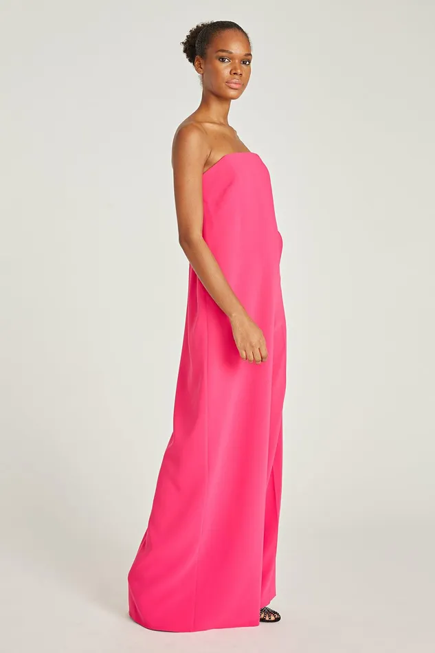 Halston Lil Crepe Jumpsuit Fuchsia Women Jumpsuits Halston Lil Crepe Jumpsuit Fuchsia Women Jumpsuits