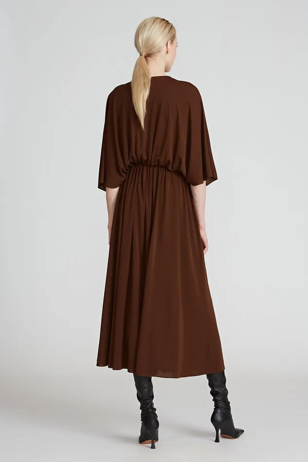 Halston Macy Jersey Dress Sienna Women Midi Dresses