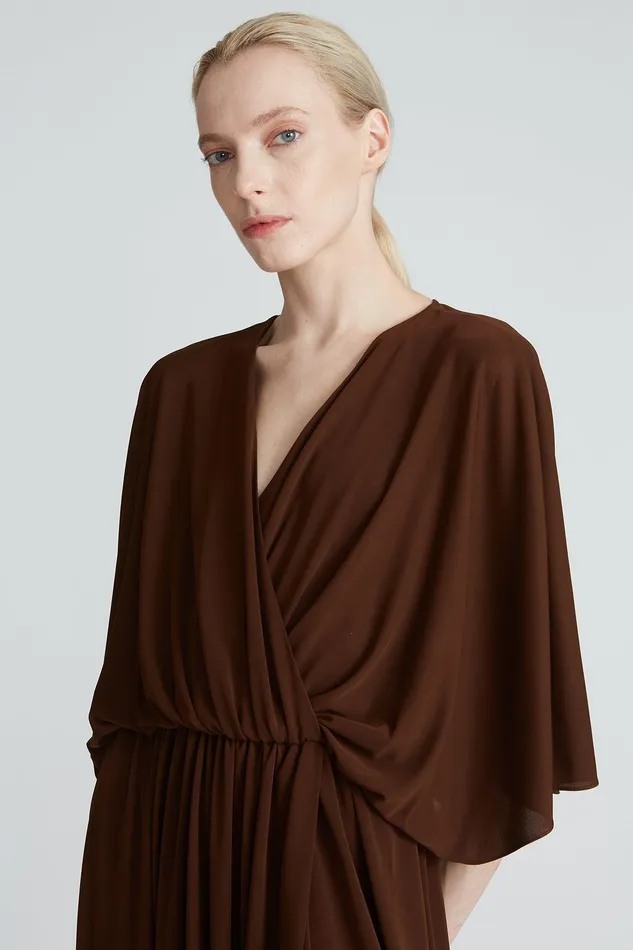 Halston Macy Jersey Dress Sienna Women Midi Dresses