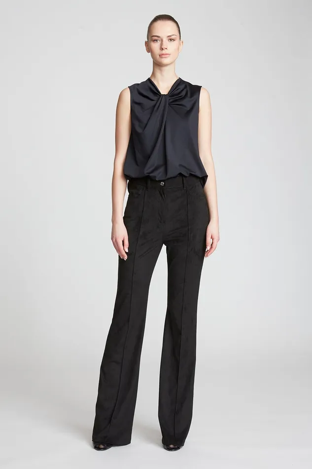 Halston Mckinley Top In Luxe Jersey Black Women Tops Halston Mckinley Top In Luxe Jersey Black Women Tops