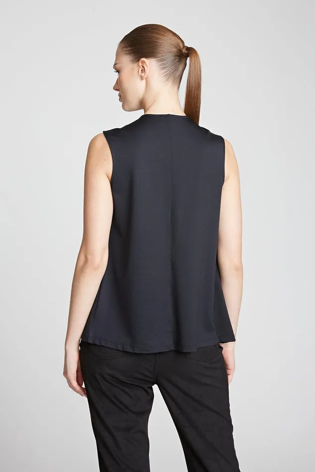 Halston Mckinley Top In Luxe Jersey Black Women Tops Halston Mckinley Top In Luxe Jersey Black Women Tops