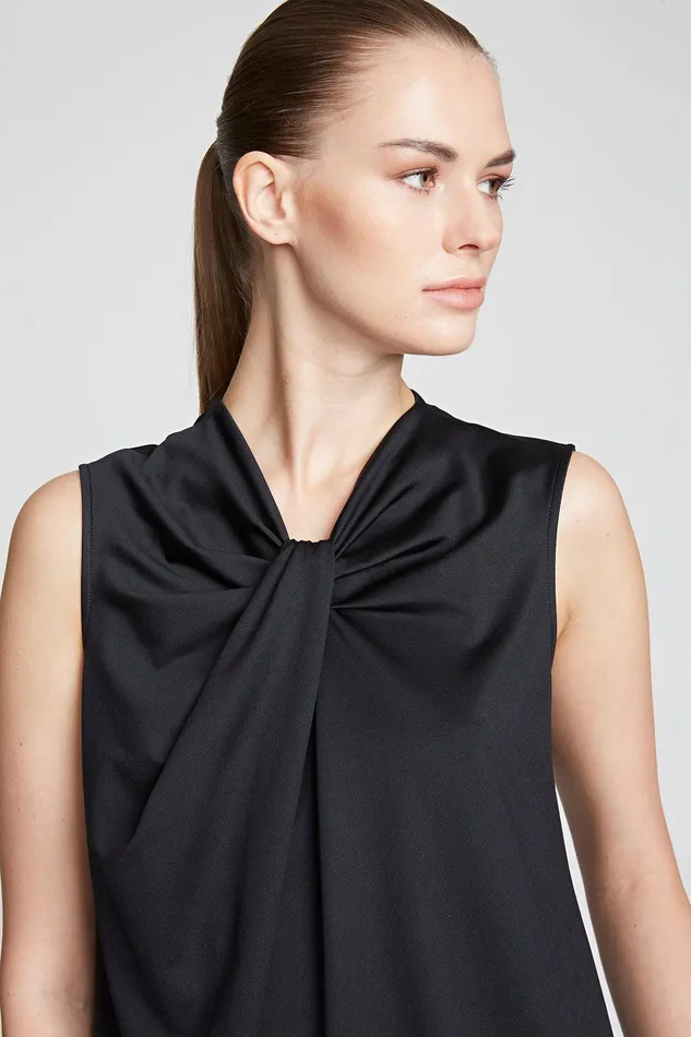 Halston Mckinley Top In Luxe Jersey Black Women Tops Halston Mckinley Top In Luxe Jersey Black Women Tops