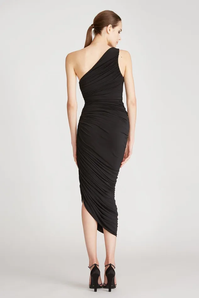 Halston Reia One Shoulder Dress Black Black Women Cocktail Dresses Halston Reia One Shoulder Dress Black Black Women Cocktail Dresses