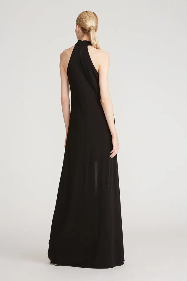 Halston Reign Matte Jersey Gown Black Women Black Dresses Halston Reign Matte Jersey Gown Black Women Black Dresses