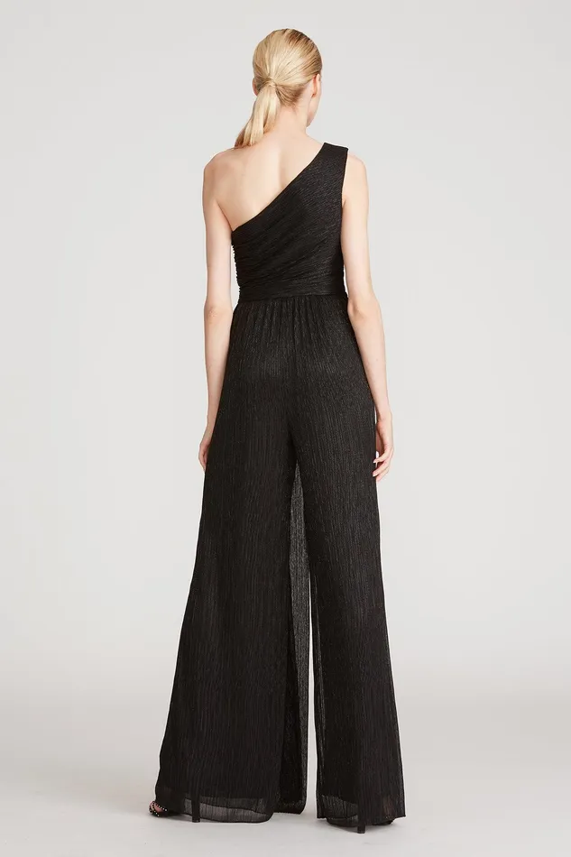 Halston Romee Crinkle Jersey Jumpsuit Black Women Jumpsuits Halston Romee Crinkle Jersey Jumpsuit Black Women Jumpsuits