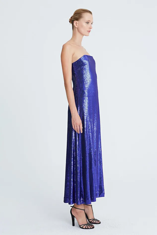 Halston Talia Sequin Bustier Cocktail Amethyst Women Cocktail Dresses Halston Talia Sequin Bustier Cocktail Amethyst Women Cocktail Dresses