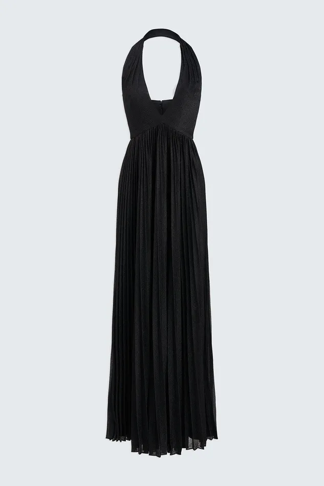 Halston Tiffany Gown In Shimmer Jersey Black Women Black Dresses Halston Tiffany Gown In Shimmer Jersey Black Women Black Dresses