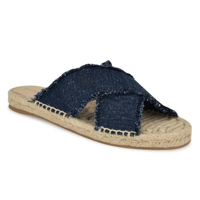 Hamden Flat Casual Sandals Denim Women Nine West Sandals