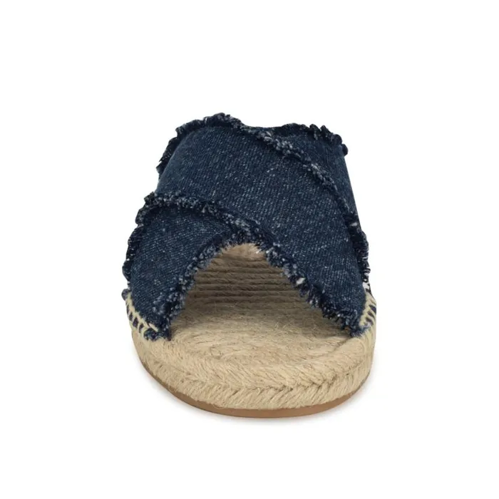 Hamden Flat Casual Sandals Denim Women Nine West Sandals