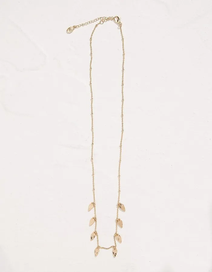 Hammered Pendants Necklace Gold Women FatFace Jewellery