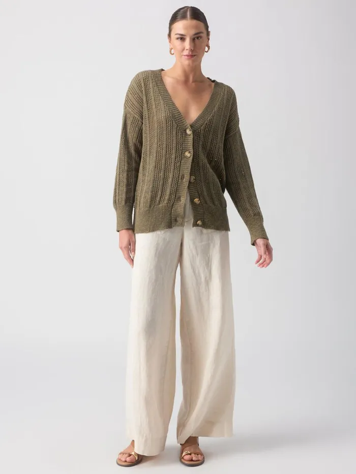 Happy Days Cardi Burnt Olive Women Sanctuary Clothing Sweaters and Cardis