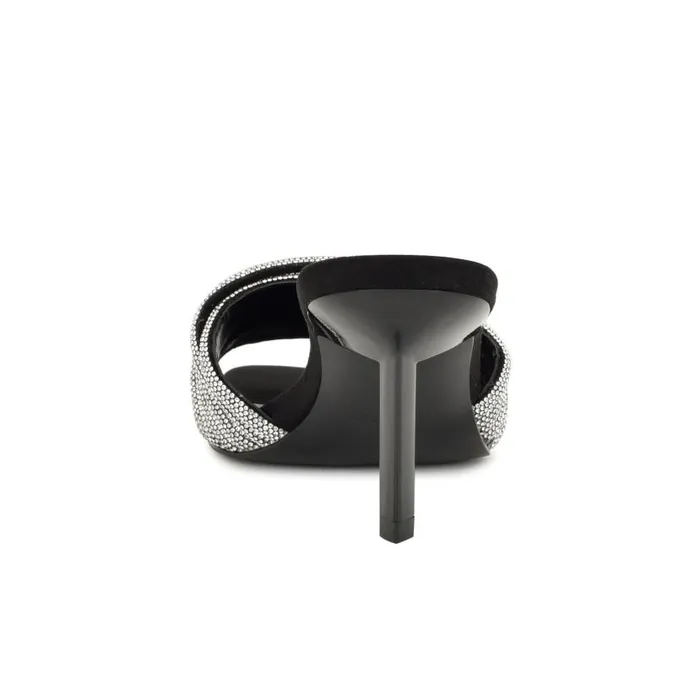 Harbor Heeled Slide Sandals Blackblack Women Nine West Heels