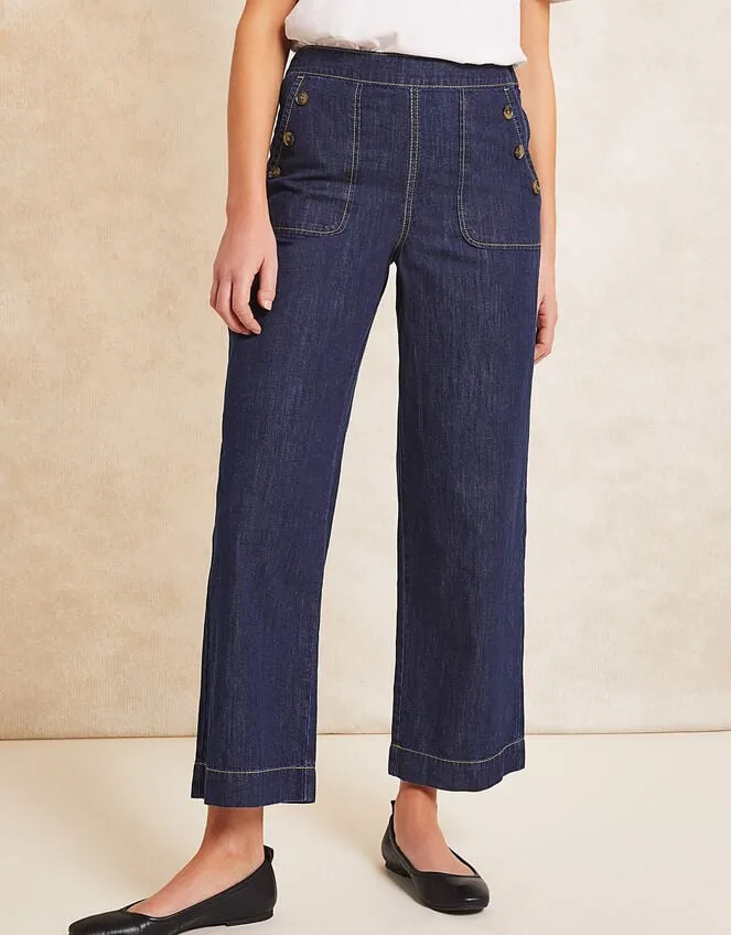 Harper RegularLength Crop Jeans Blue Women Monsoon Denim