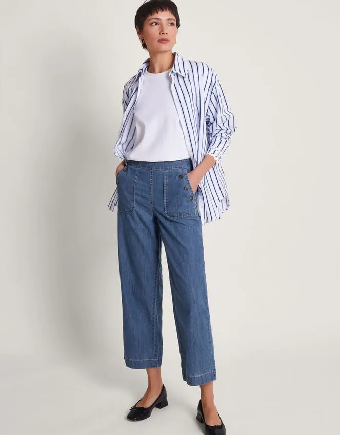 Harper ShortLength Crop Jeans Blue Women Monsoon Denim