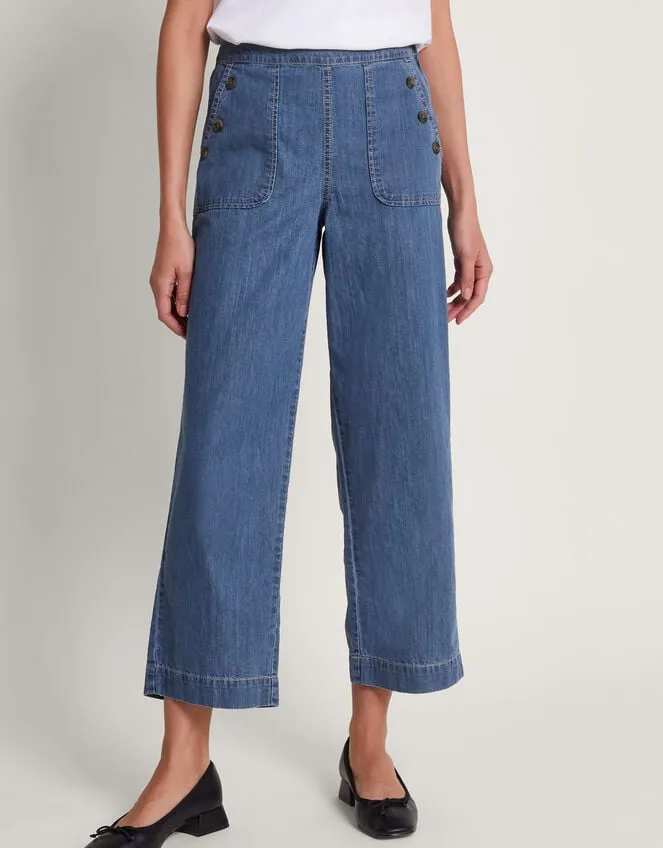Harper ShortLength Crop Jeans Blue Women Monsoon Denim