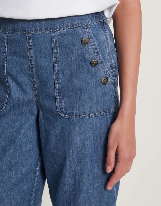 Harper ShortLength Crop Jeans Blue Women Monsoon Denim