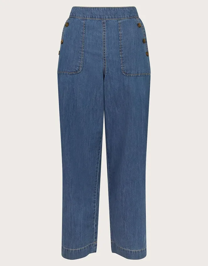 Harper ShortLength Crop Jeans Blue Women Monsoon Denim