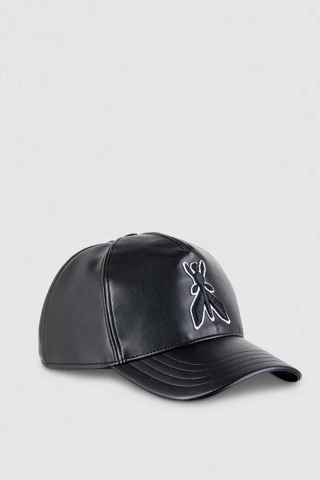 Hats And Gloves Women Patrizia Pepe Fly EmbroideryDecorated Baseball Cap Nero