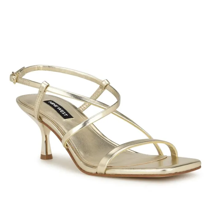 Haya Strappy Sandals Platino Women Nine West Sandals